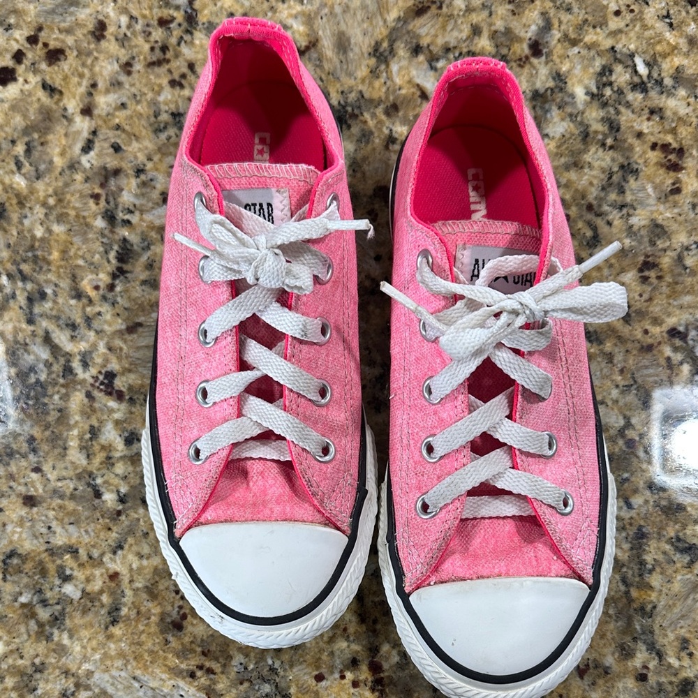 Converse Kids Pink Lace-Up Sneakers